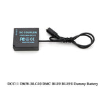 DMW-DCC11 DC Coupler DMW-BLG10 Dummy Battery + USB Mobile Power Cable DMW-AC8 + Adapter for Panasonic Lumix DMC GF6 GX7 GF3 GF5 ZS100 ZS60 LX100 GX85 DC-ZS70 L7