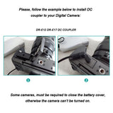 DR-E17 DC Coupler LP-E17 Dummy Battery CA-PS700 ACK-E17 Power Bank USB Adapter Cable for Canon EOS M3 M5 M6  M6 Mark II