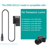 DMW-DCC12 USB Type C Cable BLF19 BLF19e DC Coupler Dummy Battery PD Adapter for Lumix DMC-GH5s GH5 G9LGK GH3 GH4 GH4K