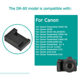 DR-80 DC Coupler NB-10L Dummy Battery ACK-DC80 Power Bank Charger 5V-8V USB cable for Canon G1X G3X G15 G16 SX50 SX60HS Camera