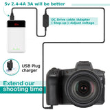 USB Drive Cable ACK-E12 Mobile Power Supply DR-E12 DC Coupler LP-E12 Dummy Battery for Canon EOS M EOS M2 M10 M50 M100 M200