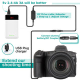 USB Cable ACK-E18 DR-E18 Dummy Battery 5V USB Charger for Canon EOS 750D Kiss X8i T6i 760D T6S 77D 800D 200D 250D Rebel SL2 SL3