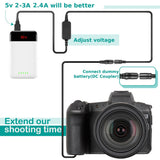 DR-110 DC Coupler NB-13L fake battery Power bank charger 5V Usb Cable for Canon G7X Mark II G1X G7X MII G5X G9X SX720 Camera