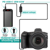 CP-W235 USB-C Adapter Power Cable DC Coupler Kit Replacement NP-W235 Battery for Fujifilm X-T4, VG-XT4 Cameras