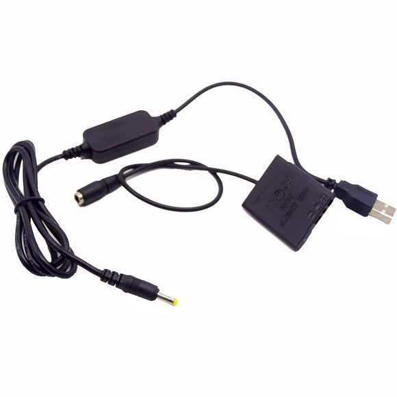 DK-1N DC Coupler NP-BN1 Dummy Battery Mobile Power Bank Charger 5V USB Cable for Sony DSC-W320 W360 W390 W510 W530 Camera