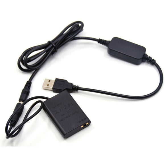 DR-100 DC Coupler NB-12L Dummy Battery ACK-DC100 USB Drive Camera Power Bank Cable DC Grip for Canon G1 X Mark II N100