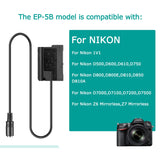 EP-5B Dummy Battery PRO USB Cable EN-EL15 EL15 EL15a for Nikon D500 D600 D610 D750 D780 D800 D800E D810 D810A D850 Camera