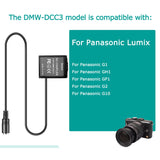 DMW-DCC3 DC Coupler Power Bank USB Cable DMW-BLB13 Dummy Battery Quick Charger for Panasonic Lumix DMC-G1 GH1 GF1 G2 G10 Camera