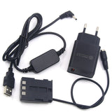 DR-20 DC Coupler ACK-DC20 Power Bank USB Cable 8V 5V Charger  BG-E3 NB2LH Fake Battery for Canon G7 G9 S80 EOS 350D 400D XT