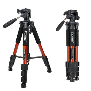 Professional Portable Travel Aluminium Camera Tripod Accessories Stand with Pan Head for Canon Dslr Camera